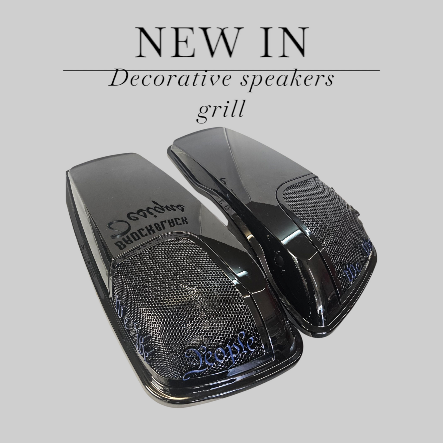 14-24 Harley Davidson bag lid Speaker Grill Cover We the People