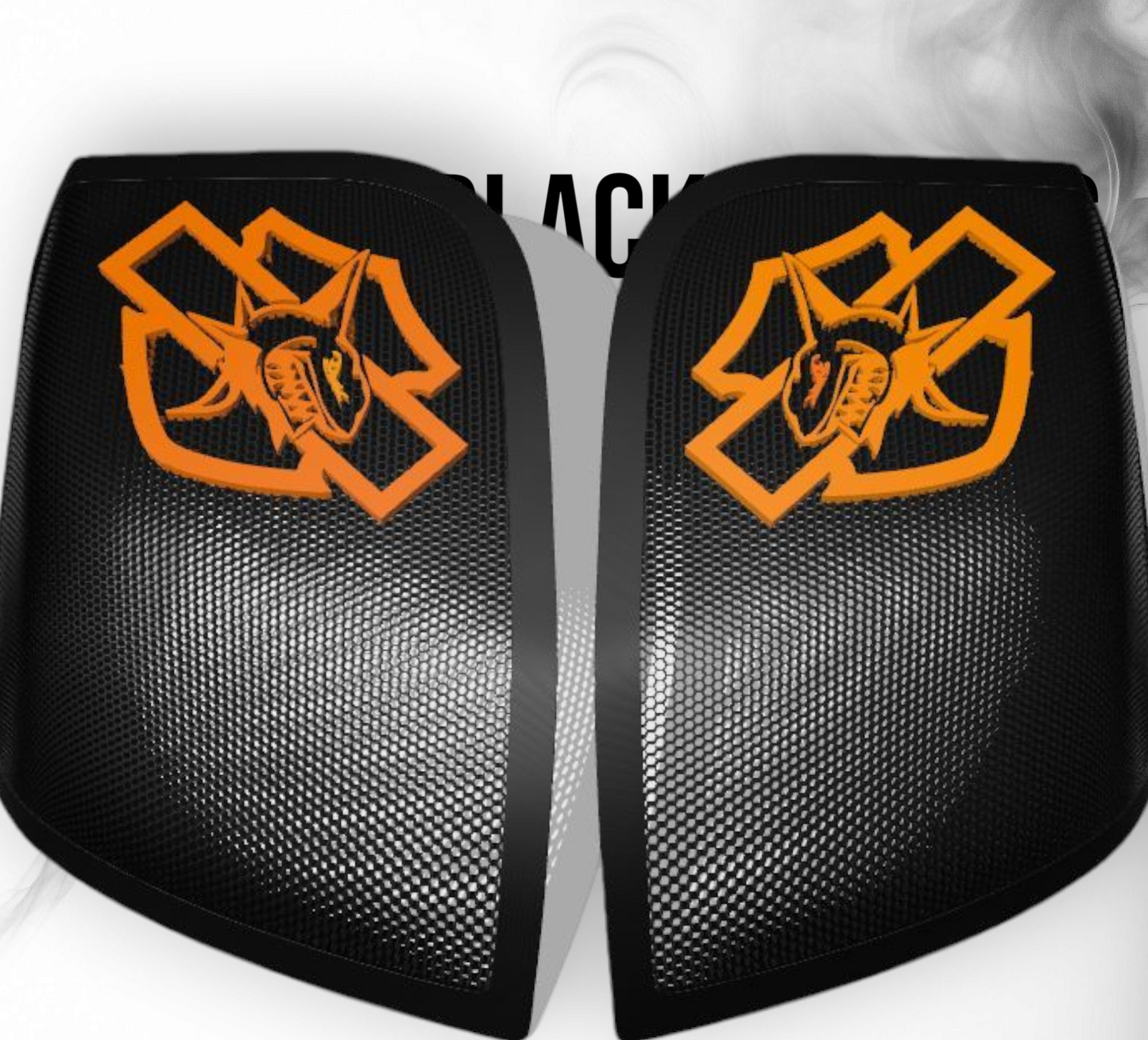 14-24 Harley Davidson bag lid Speaker Grill Cover shark theme