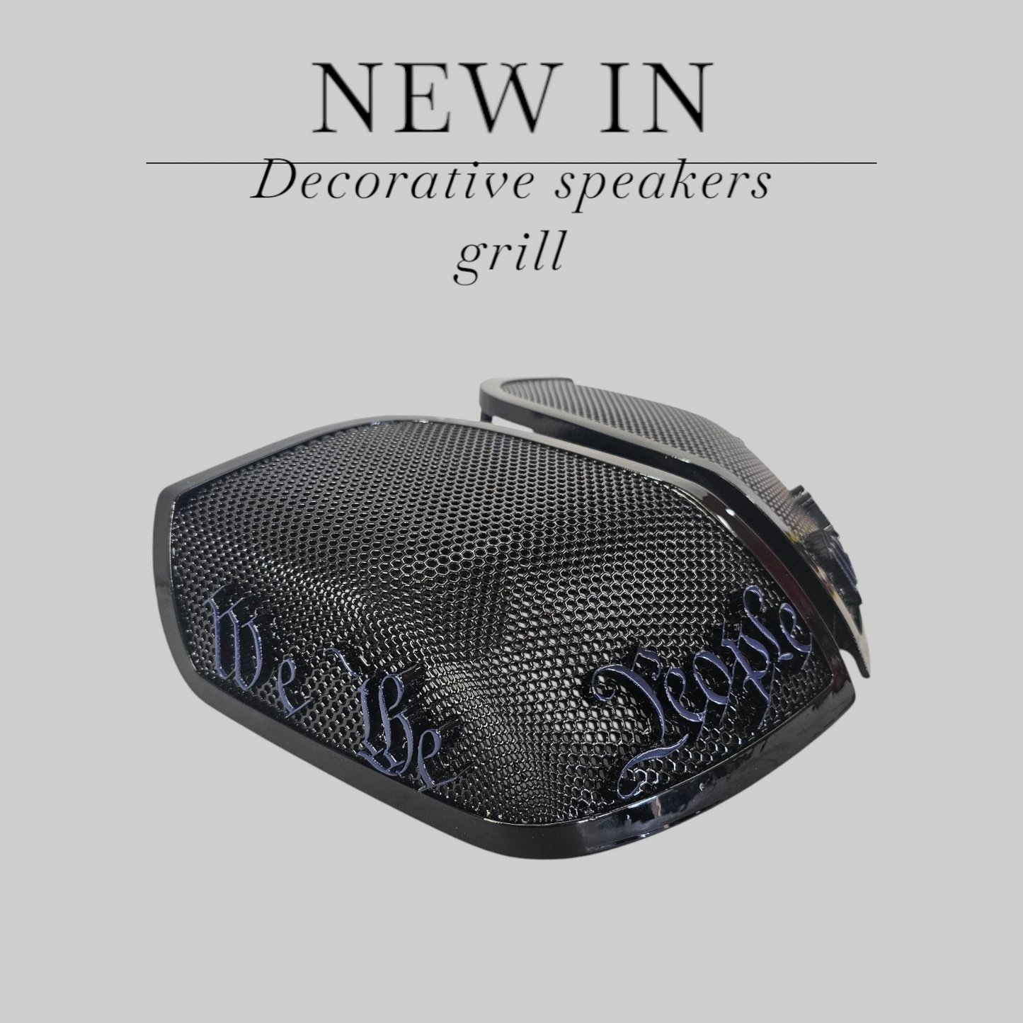 24+ Harley Davidson bag lid Speaker Grill Cover We the People