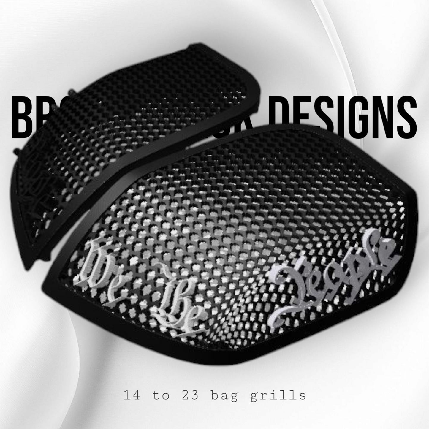 14-24 Harley Davidson bag lid Speaker Grill Cover We the People