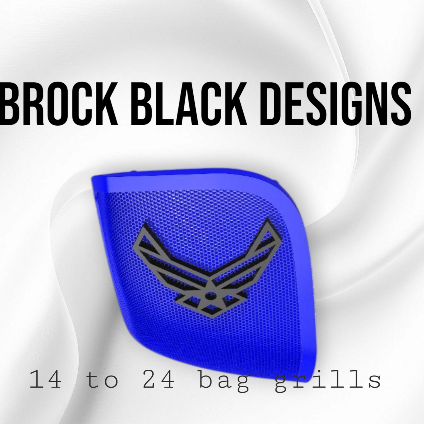 14-24 Harley Davidson bag lid Speaker Grill Cover Air Force