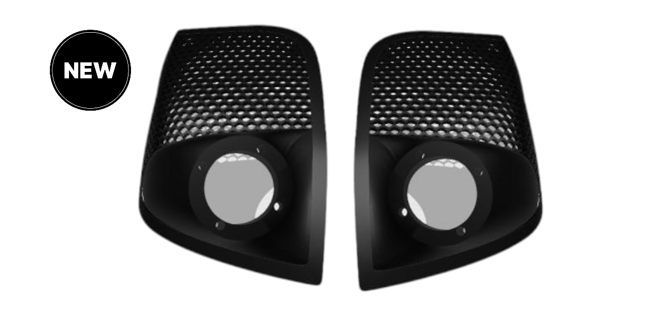 14-24 Harley Davidson bag lid Speaker Grill Cover 2" tweeter