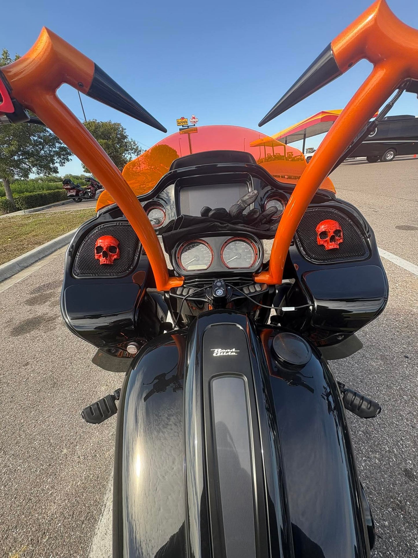 98-2024 Road Glide 3D Ancient Skull speakers grill covers set