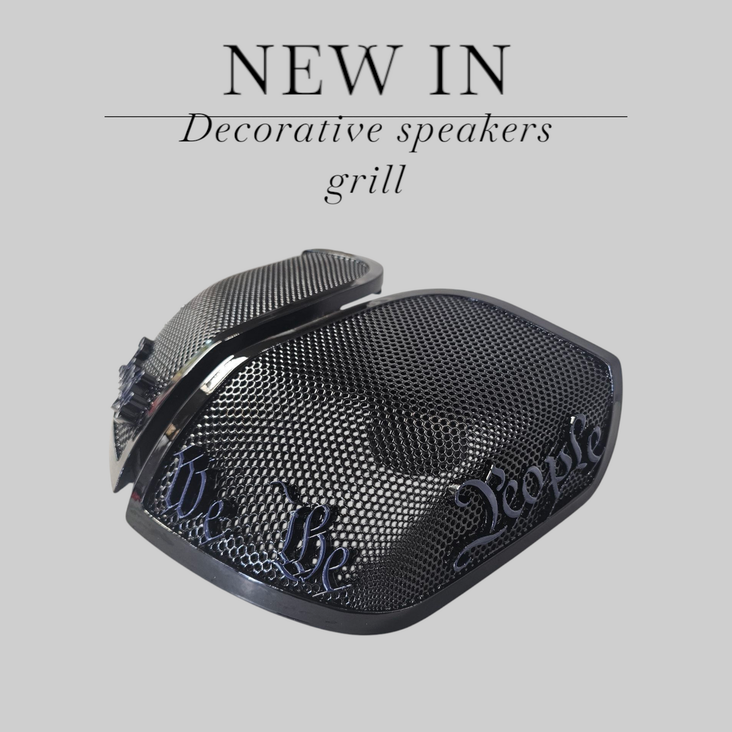 14-24 Harley Davidson bag lid Speaker Grill Cover We the People