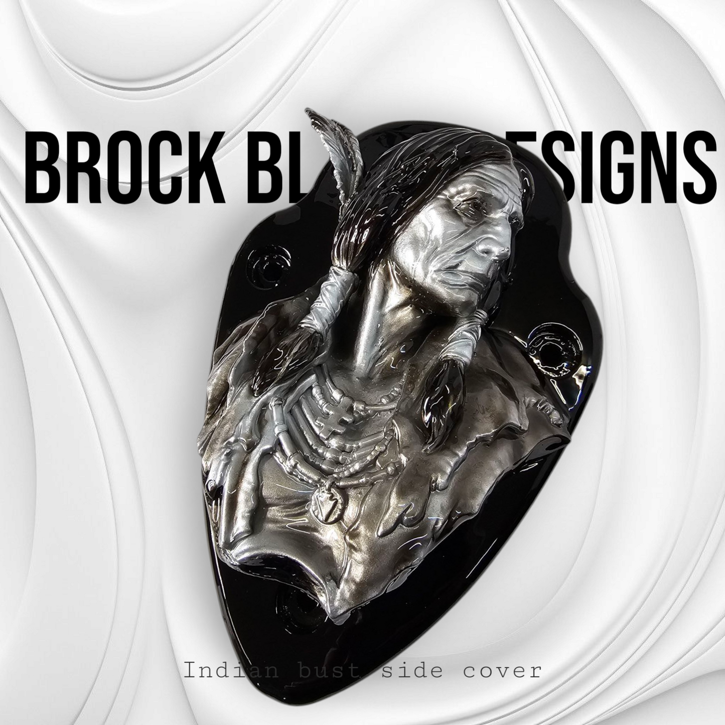 Native American bust Horn cover