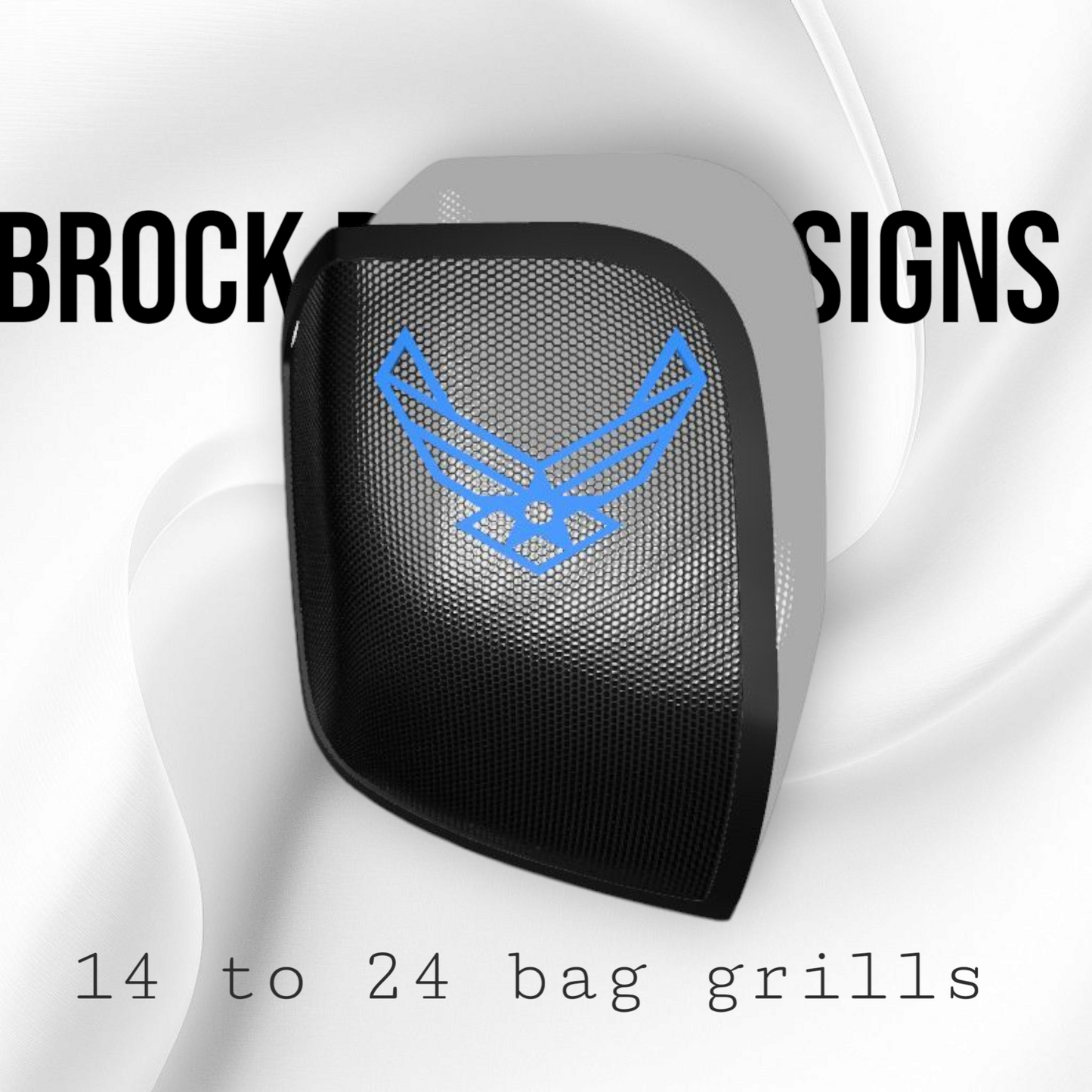 14-24 Harley Davidson bag lid Speaker Grill Cover Air Force