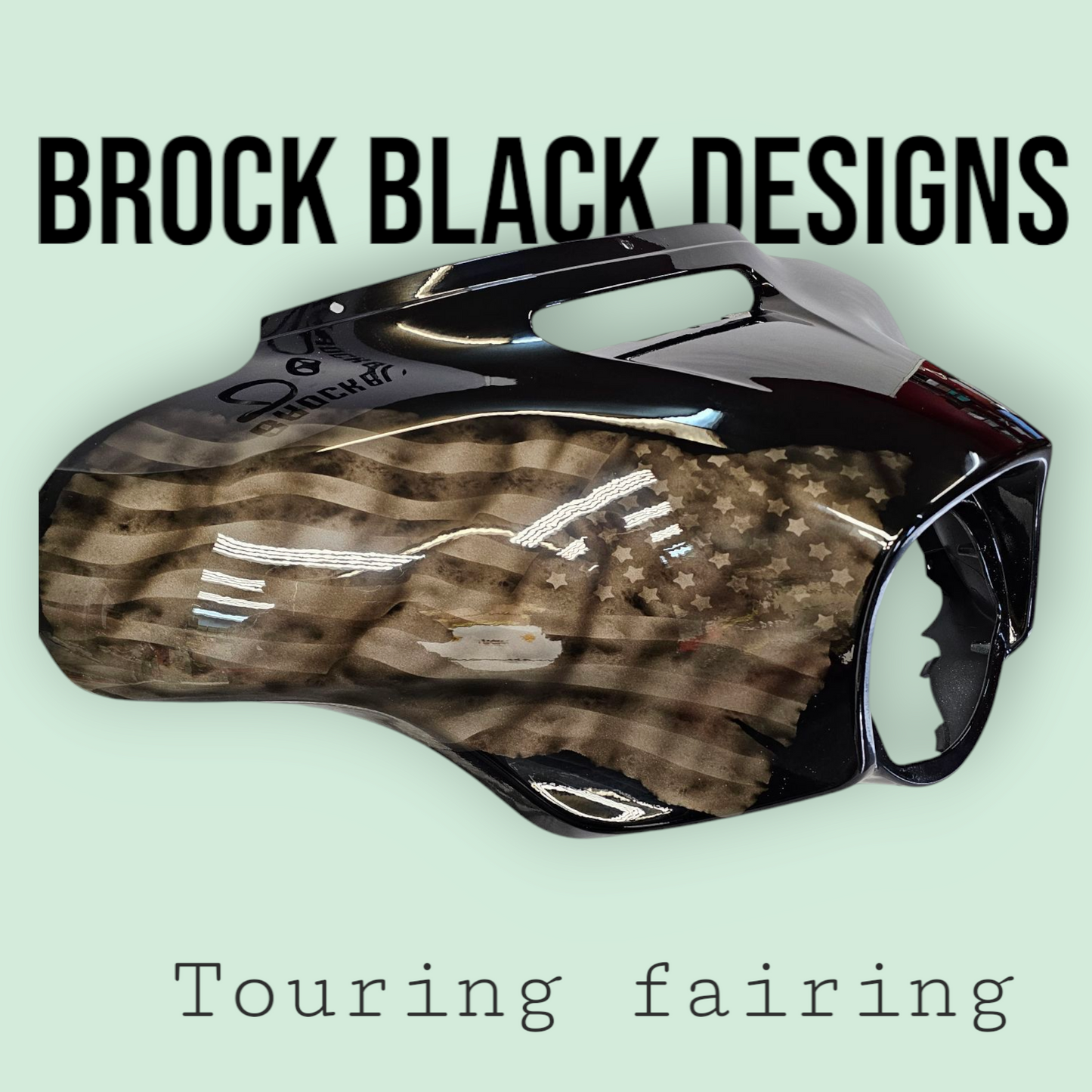 Pow Mia and American Flag fairing batwing