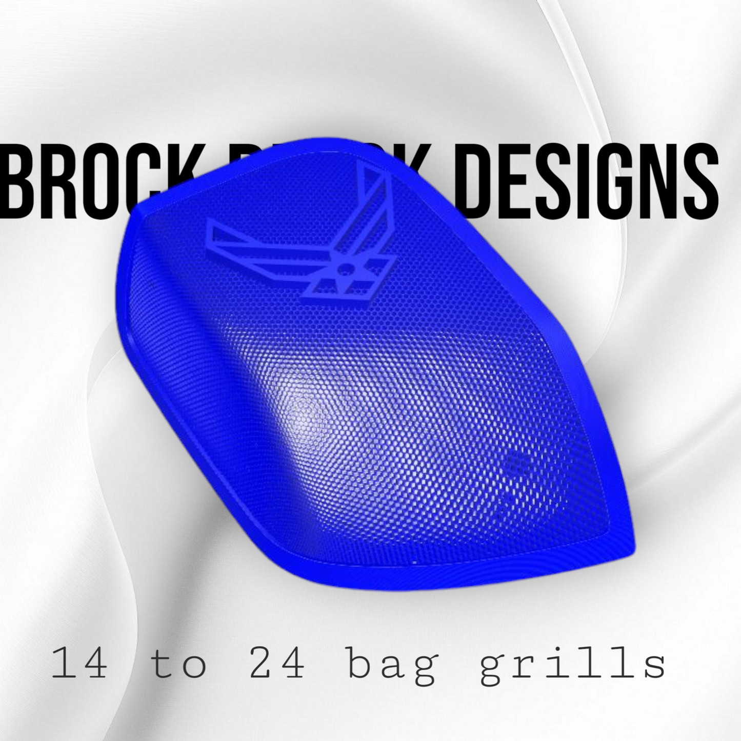 14-24 Harley Davidson bag lid Speaker Grill Cover Air Force