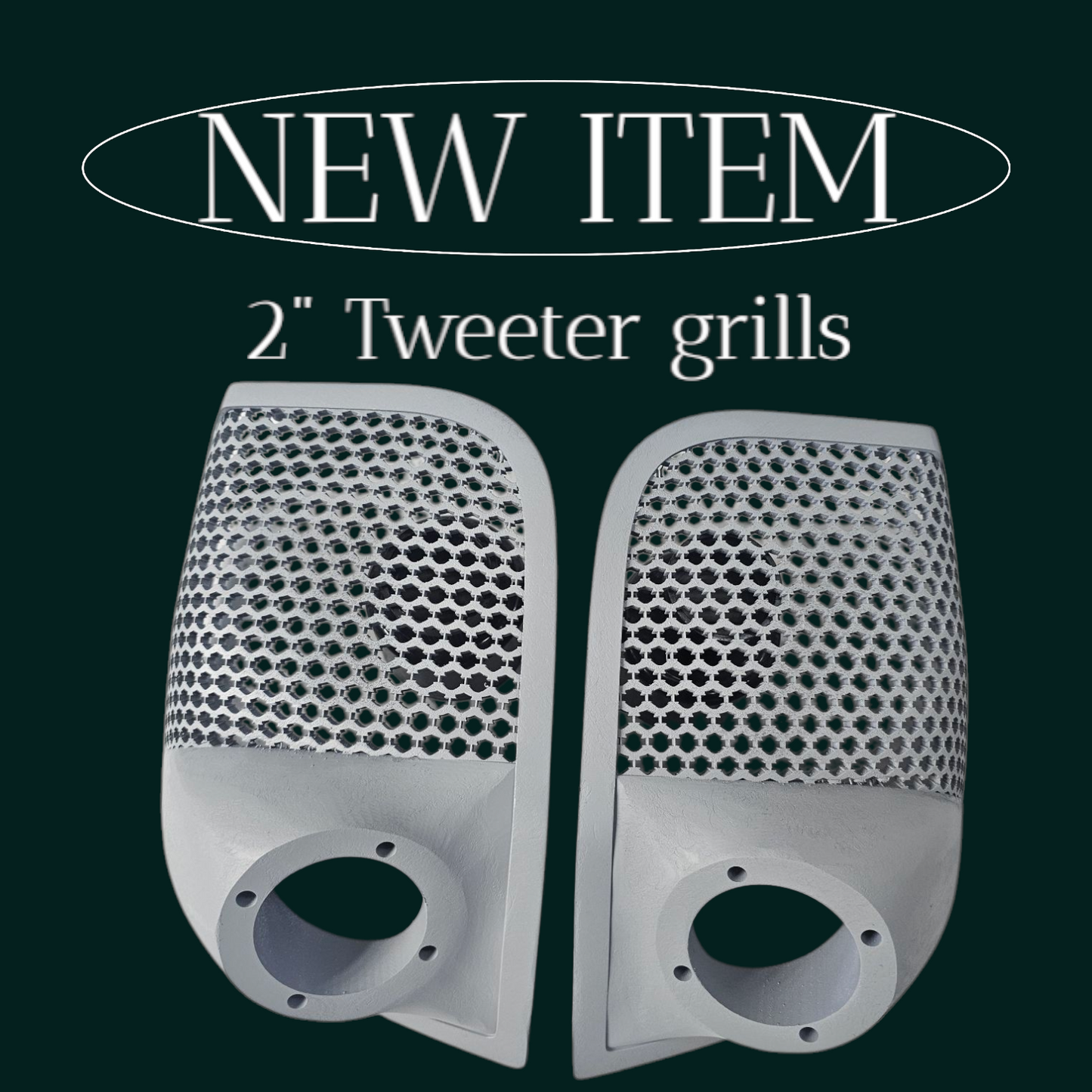 14-24 Harley Davidson bag lid Speaker Grill Cover 2" tweeter