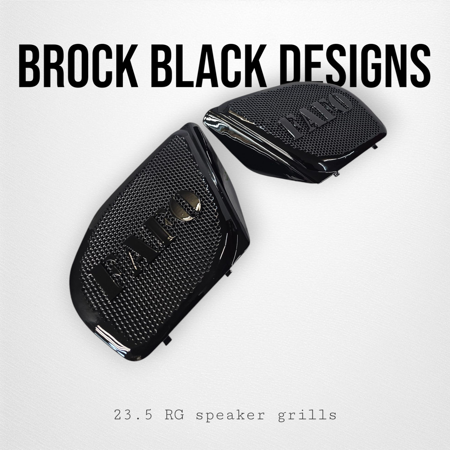 98 to 2024 Road Glide 3D FAFO speakers grill covers set