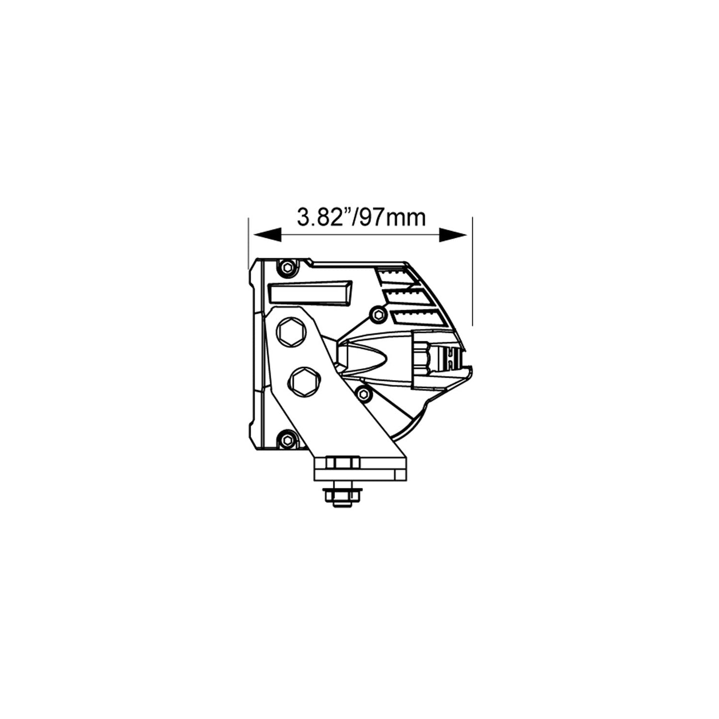 30" Shocker Dual Action LED Light Bar | White Elliptical