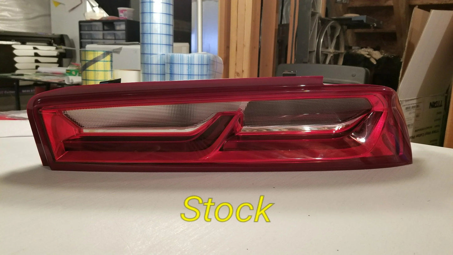 Smoked Tail Light Overlays - 2016-2018 Chevrolet Camaro