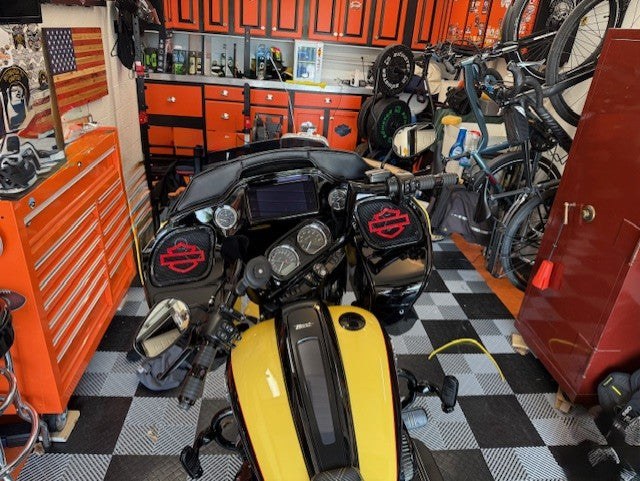98 to 2024 Road Glide 3D shield speakers grill covers set
