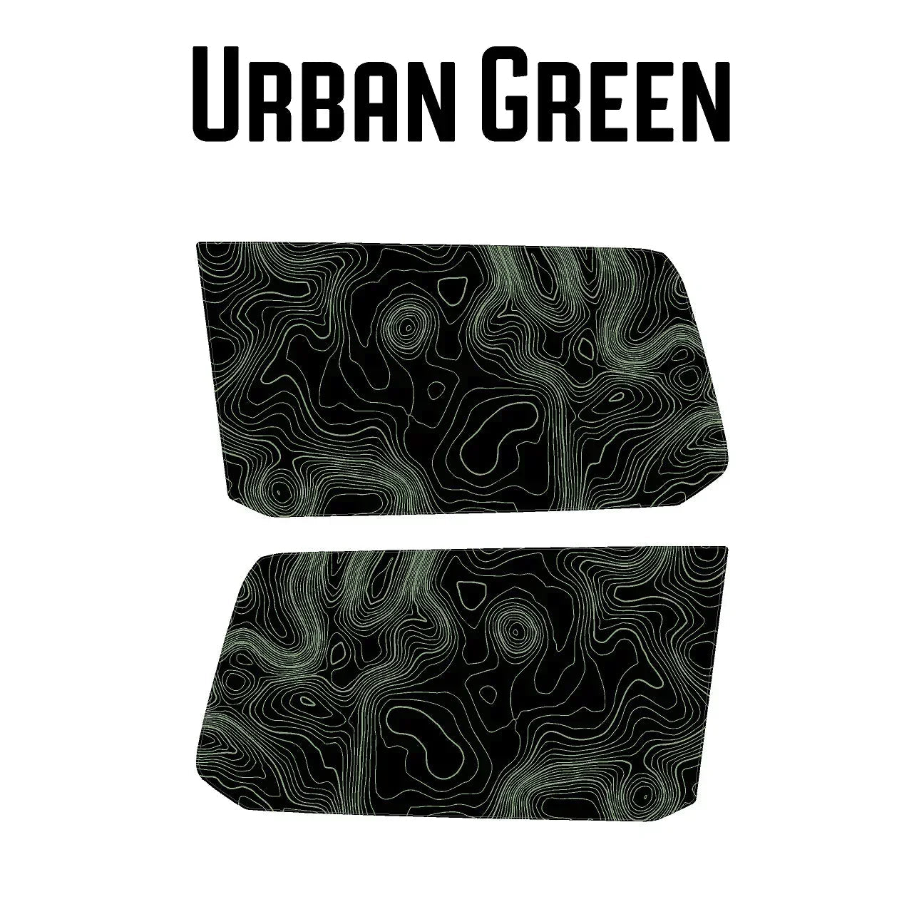 Topographic Rear Window Map Overlays - 2024+ Land Cruiser