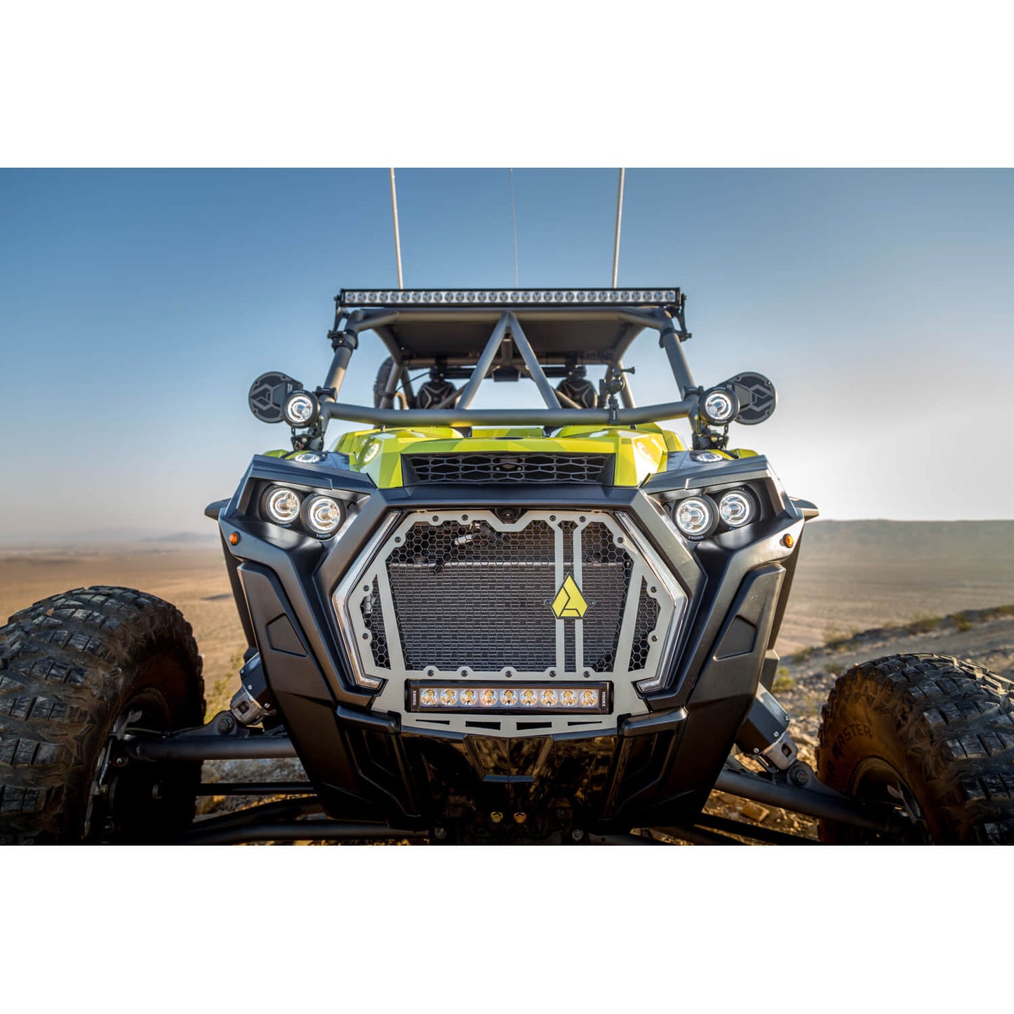 3.7" Optimus Round 15º Beam with Amber Halo LED Light Kit