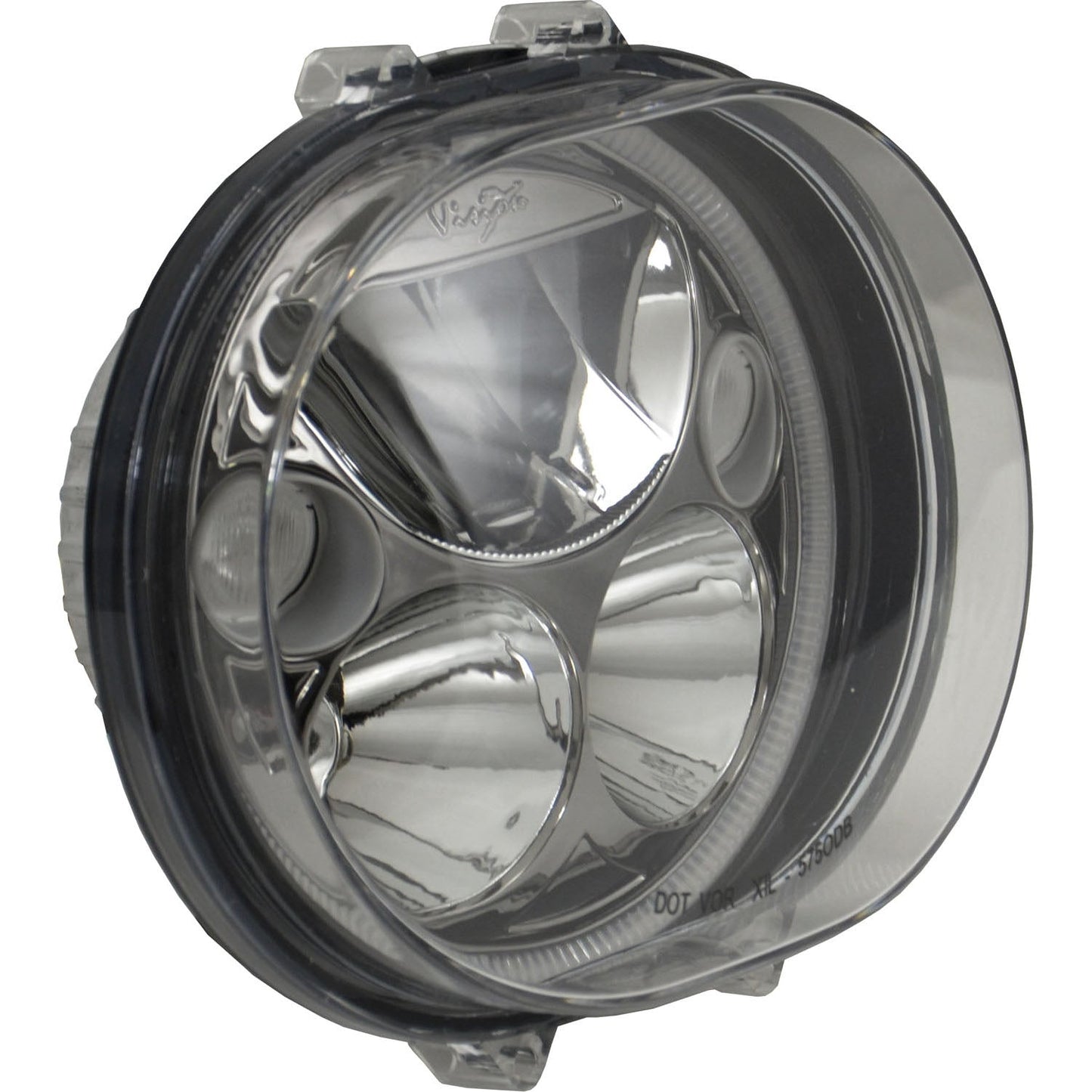 XMC 2004-2013 Road Glide Headlight Replacement Kit Black Chrome | White Halo