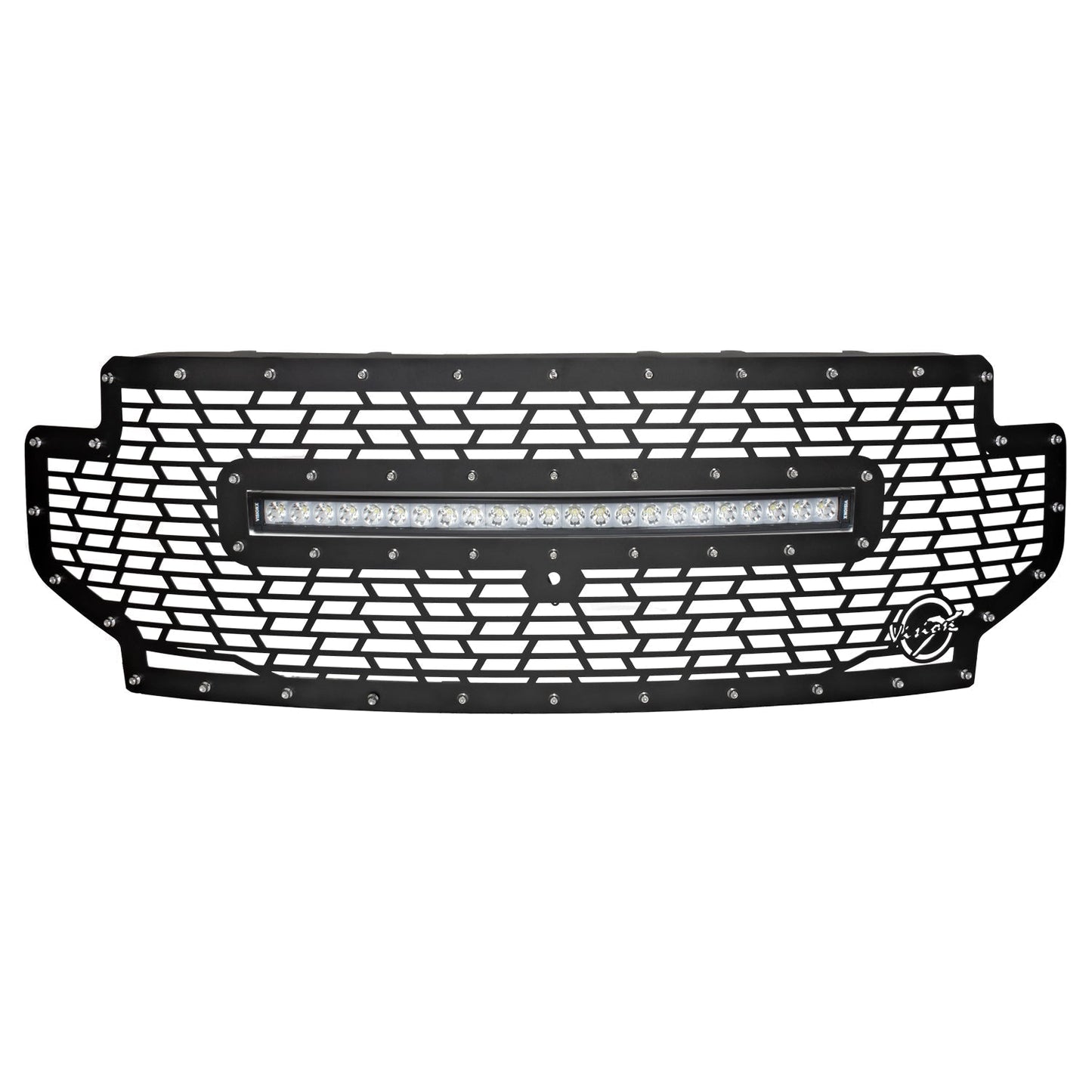 2020+ Ford Superduty Light Bar Grille (with XPL Curved Light Bar)