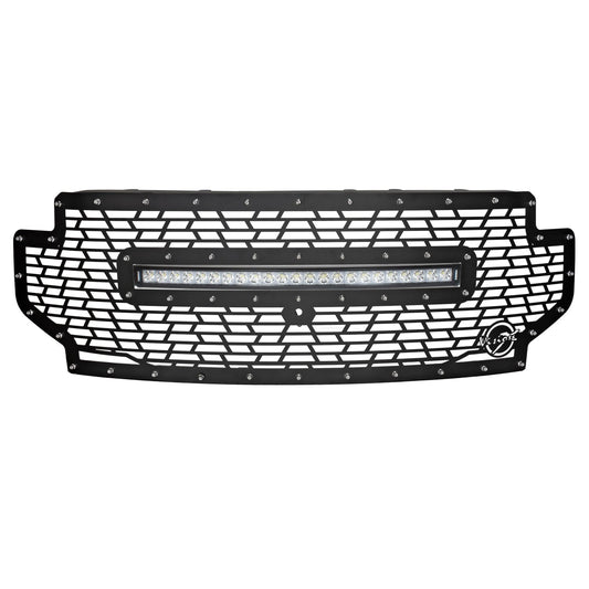 2020+ Ford Superduty Light Bar Grille (with XPL Curved Light Bar)