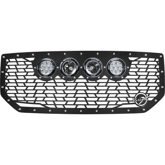 2016-2019 GMC Sierra 1500 Cannon CG2 Grille with 4 CG2 4.5" Lights (2 Optic and 2 Reflectors)