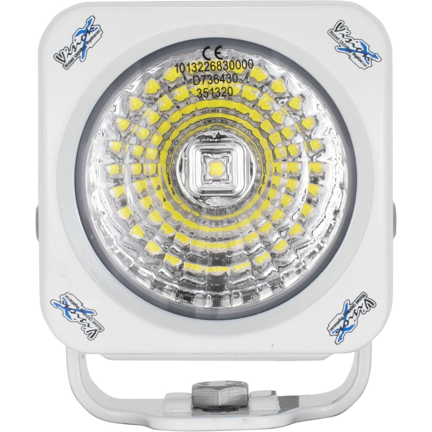 3.7" White Optimus Square 20º Beam LED Light Kit