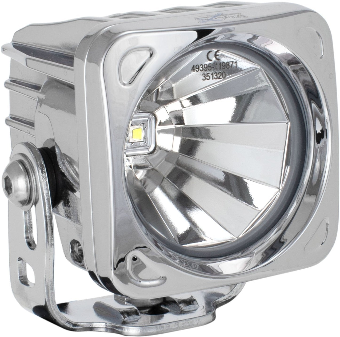 3" Optimus Chrome Square 60° Beam LED Light