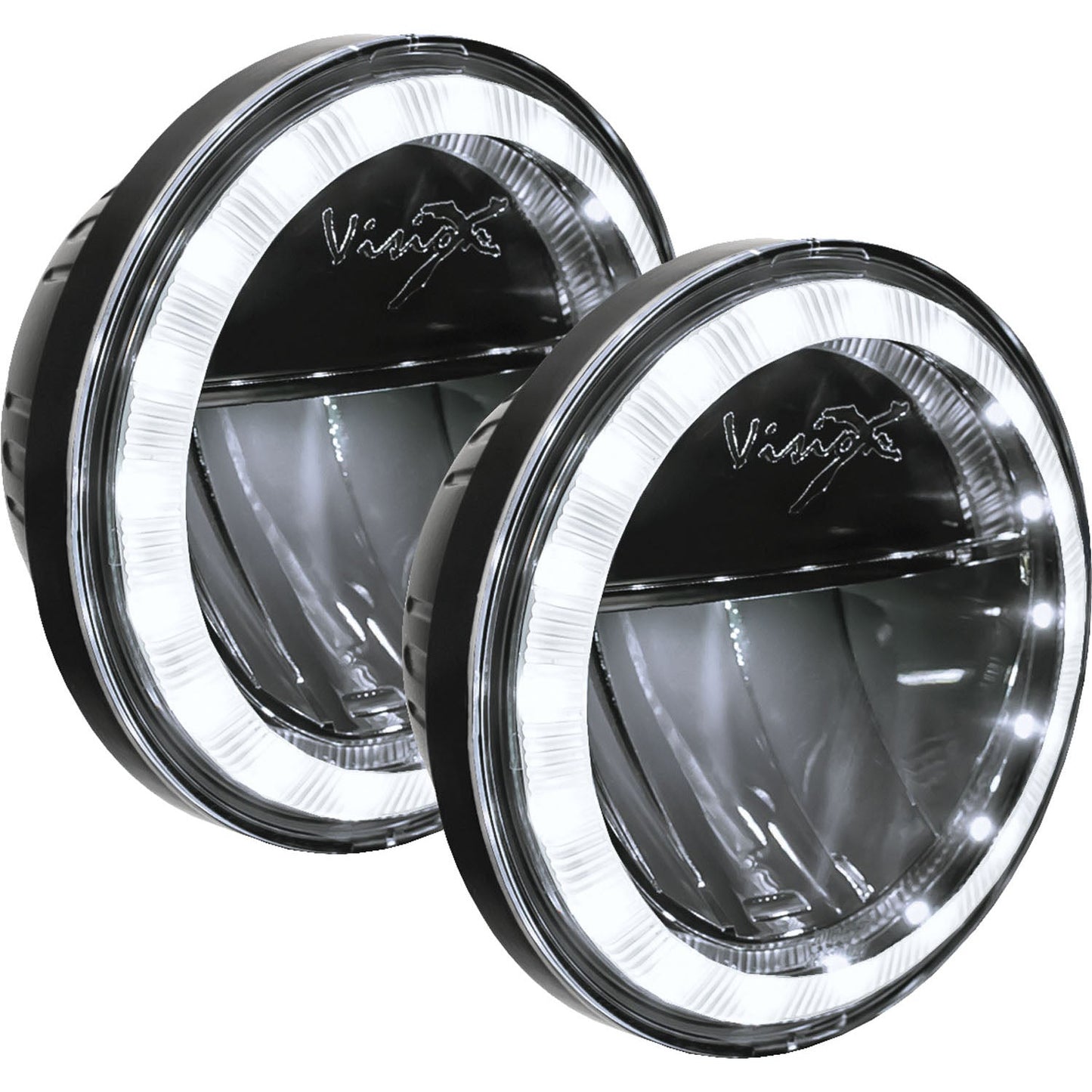 XMC 4.5" LED Passing Lamp Halo Upgrade Kit | Black Chrome